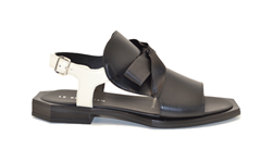 Sandali da Donna fiocco nero e bianco SC12-1